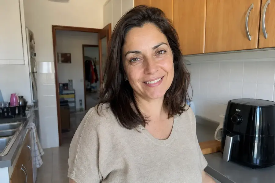 Rita na sua cozinha