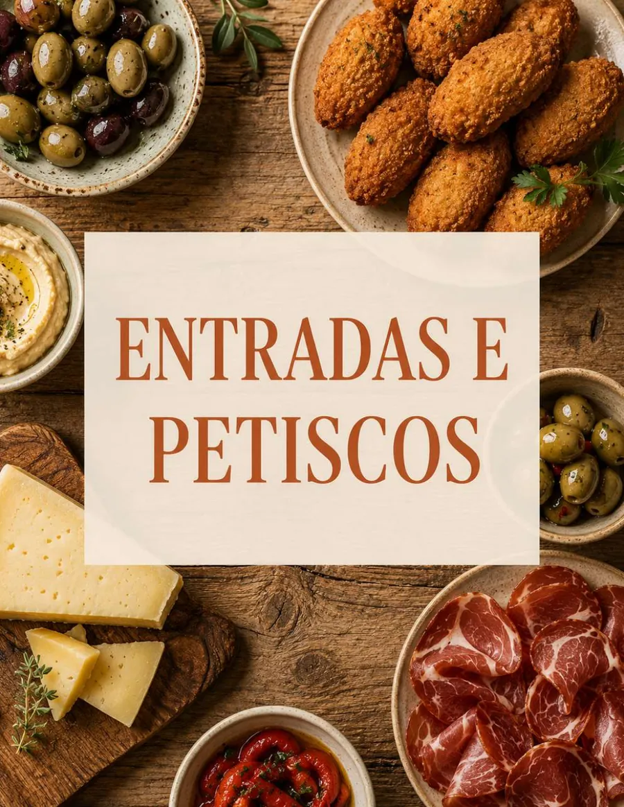 Capa da secção Entradas e Petiscos