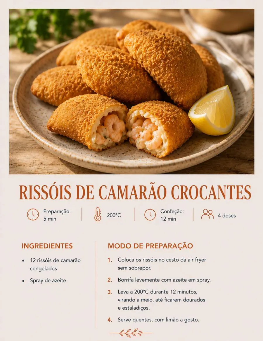 Receita de entrada na air fryer